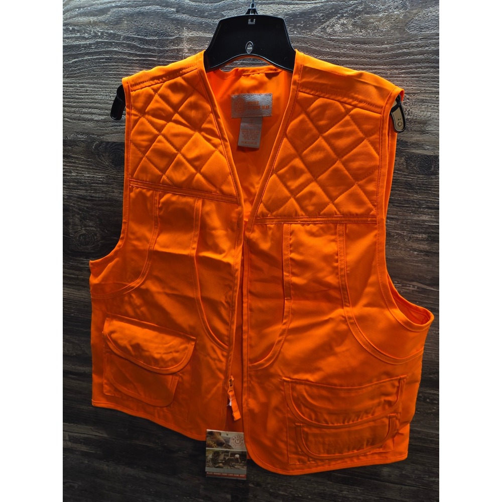 Master Sportsman Rugged Outdoor Gear Blaze Orange Front Load Game Vest‎ Mens M